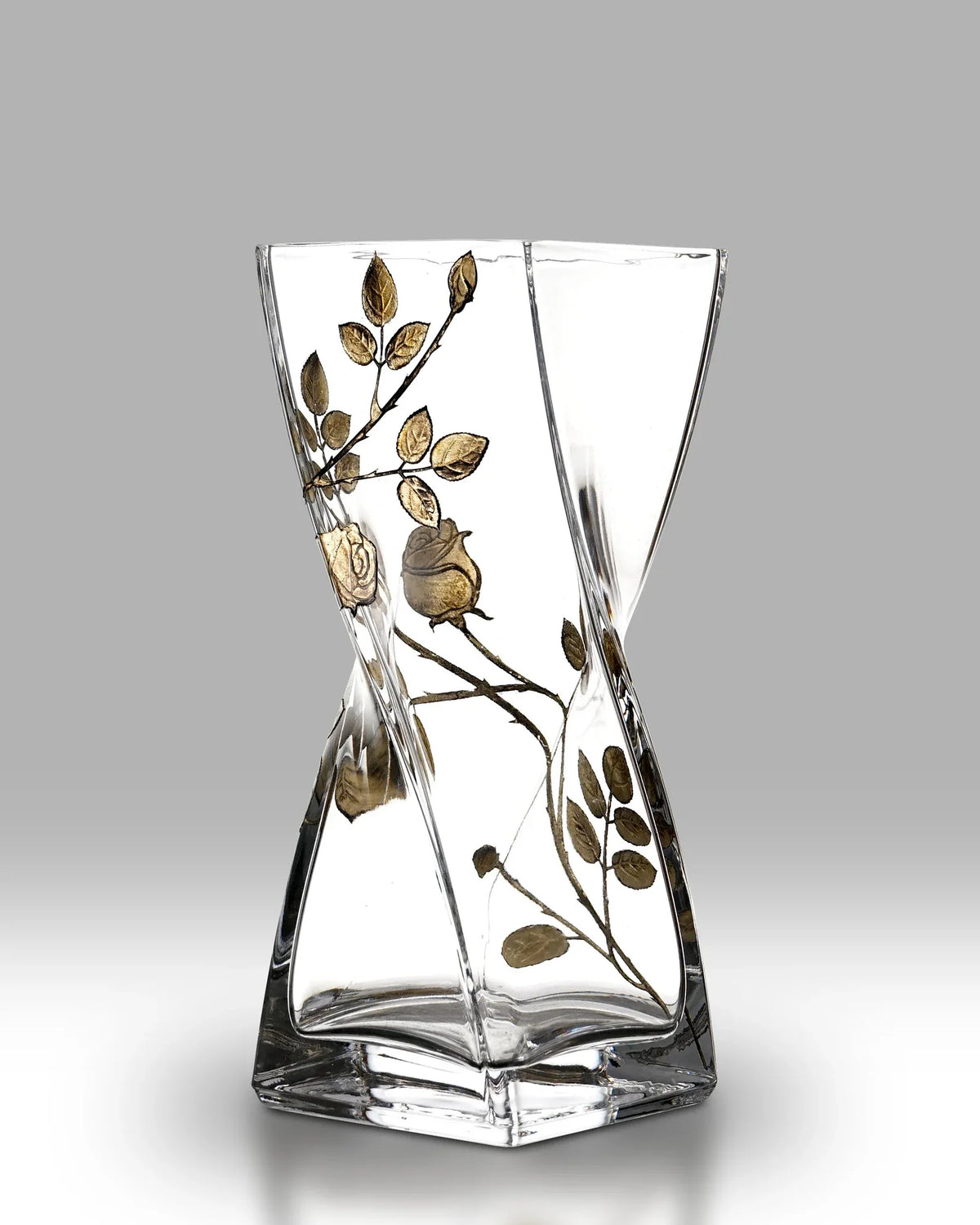 Forever Rose Gold - 20cm Twist Vase by aurelia flowers